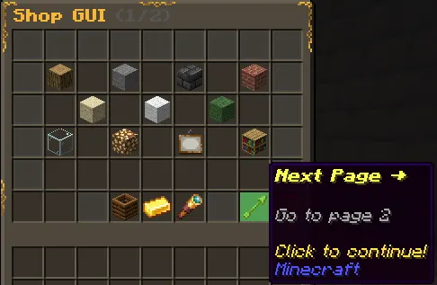 Shop Menu