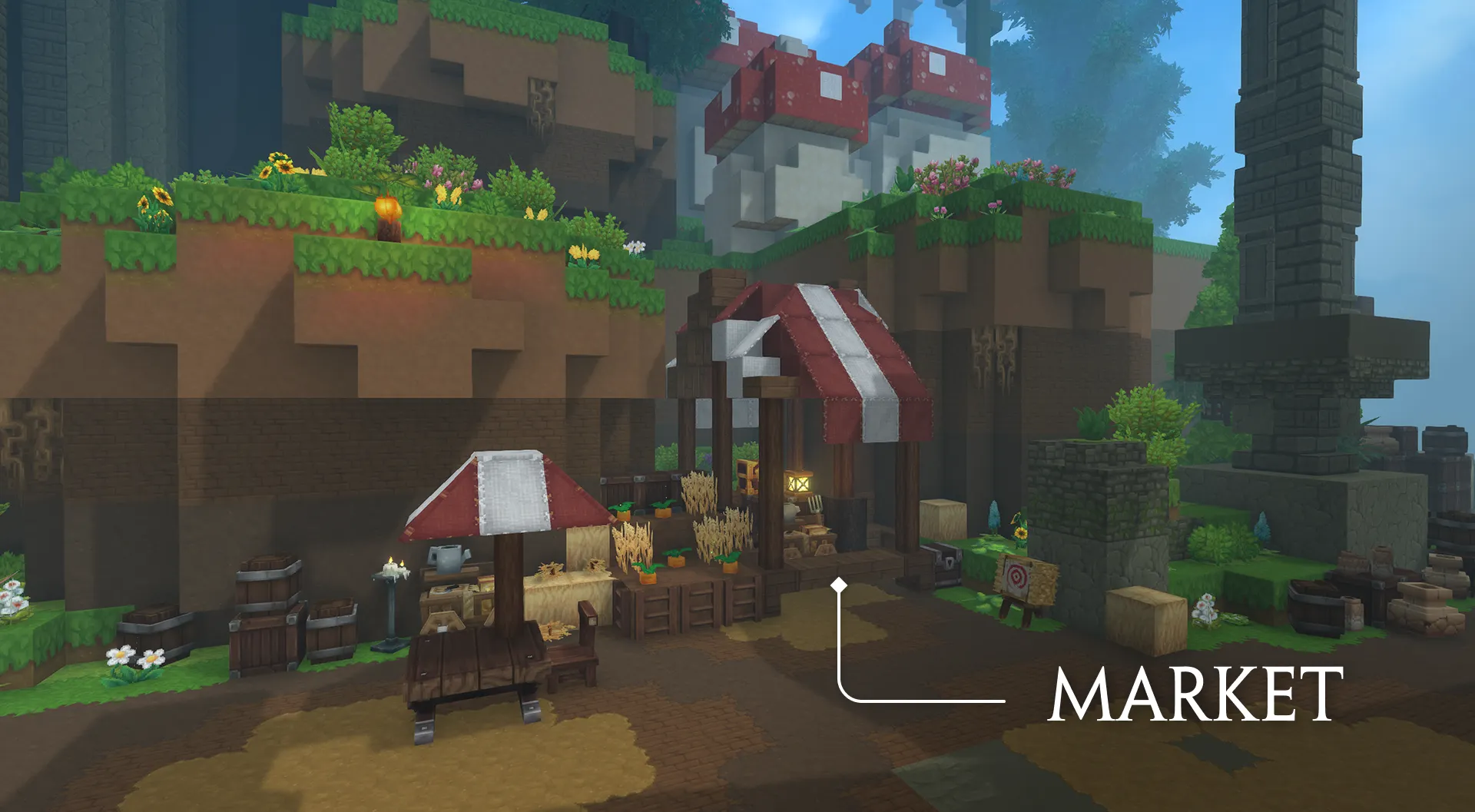 Yellow Simple Island - Hytale Build
