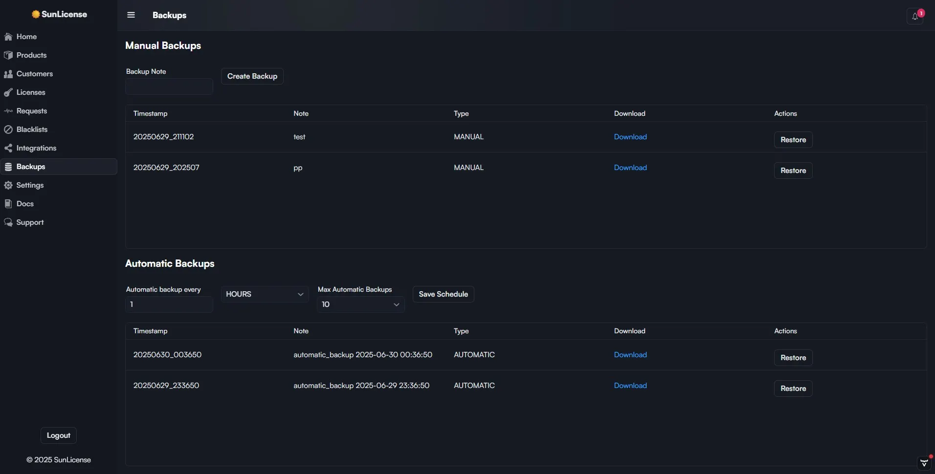 SunLicense | License Management System | BuiltByBit