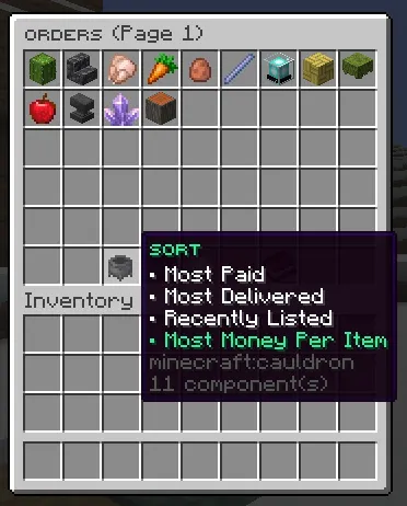Sort & Filter Items by their Type And Price