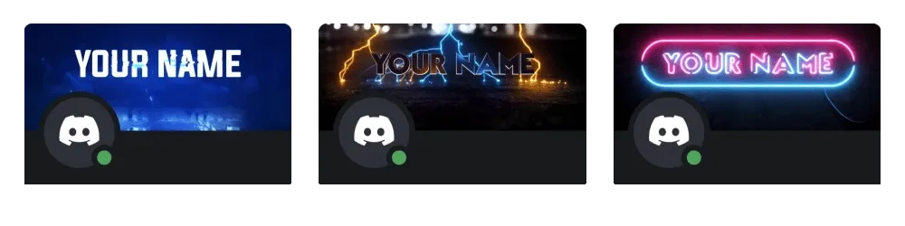 Animated Discord profile banner examples