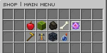 FoShop main shop menu