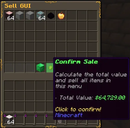 Sell GUI