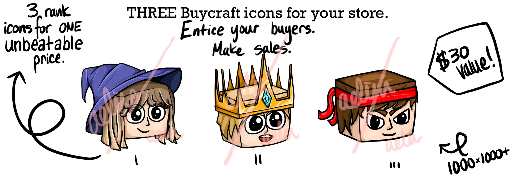 FREE Hand-Drawn Character Server Icon | BuiltByBit