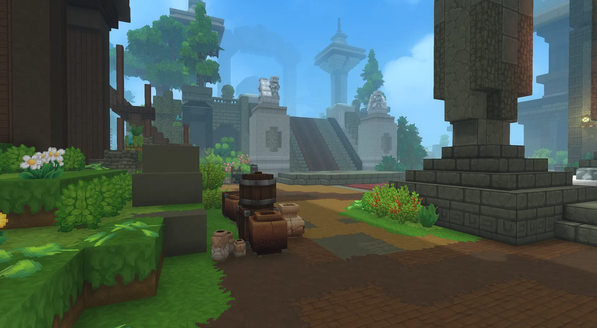 Yellow Simple Island - Hytale Build