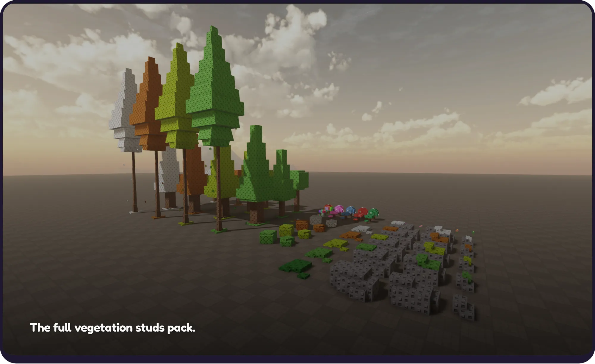 The full vegetation studs pack. [Banner Image]