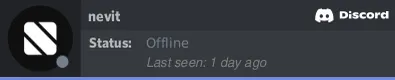 Nevit's Discord Profile Status
