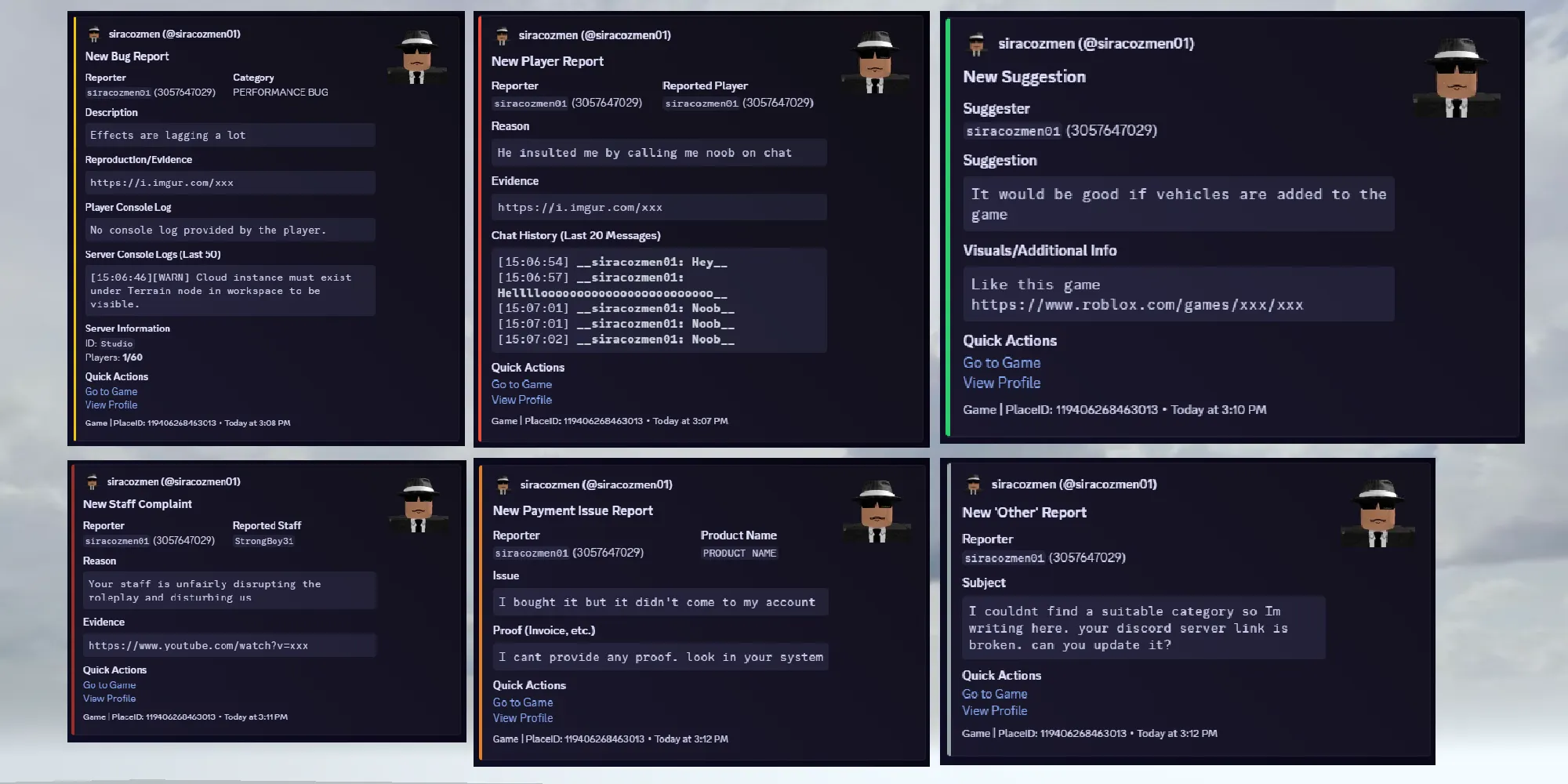 UXR Report System | BuiltByBit