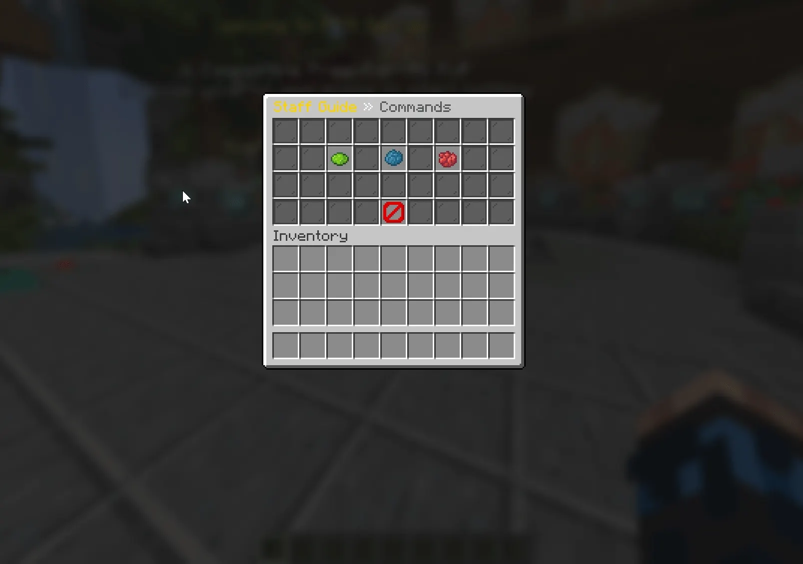 Staff Guide GUI Preview with CommandPanels
