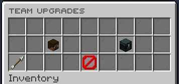 Team upgrades GUI for member slots and shared chest rows