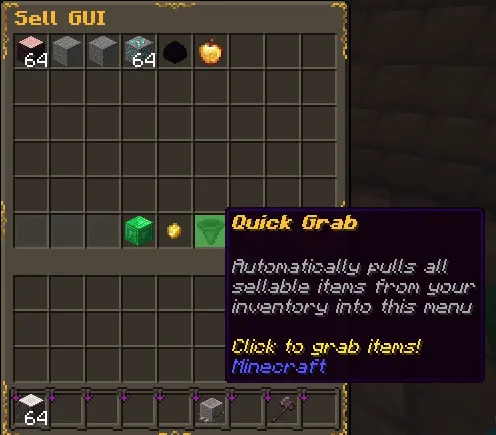 Sell GUI