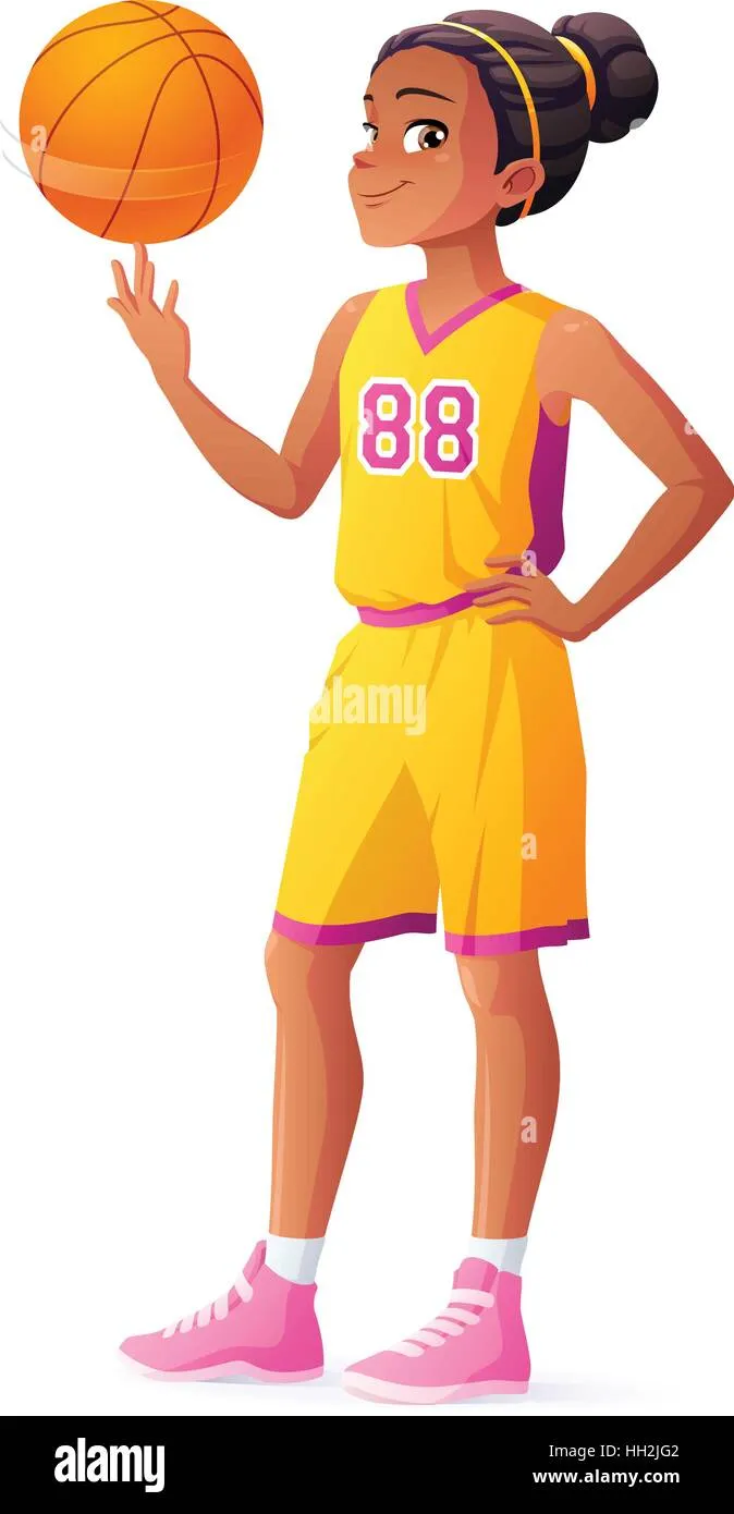 vector-young-african-basketball-player-girl-spinning-ball-on-finger-HH2JG2.jpg