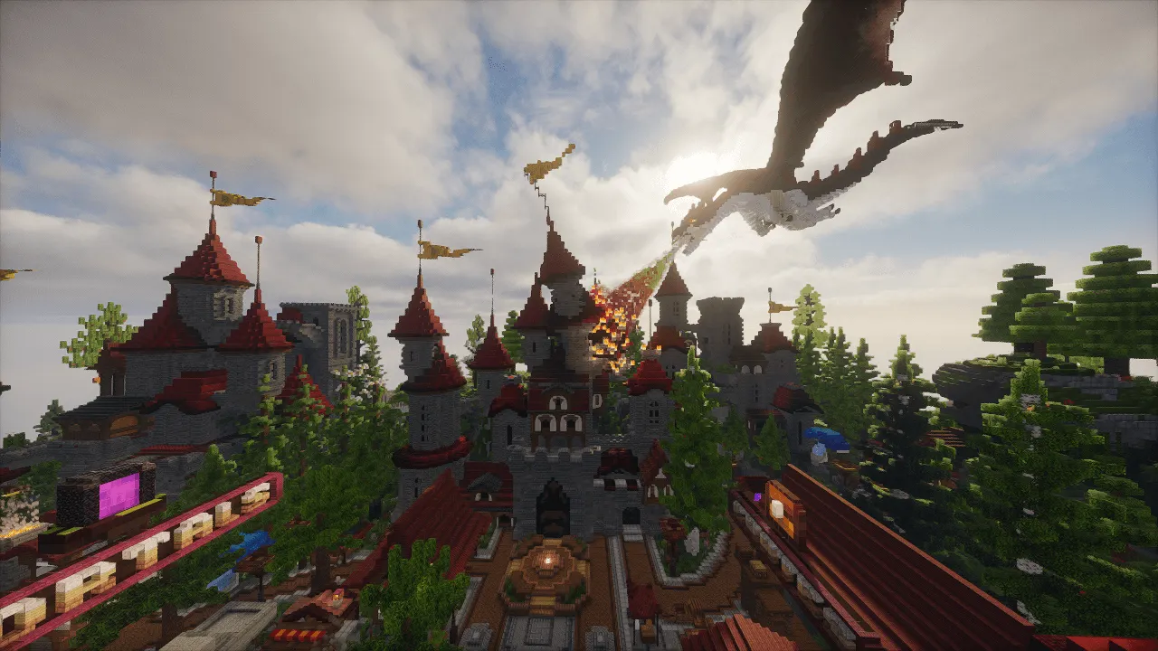 HUB | LOBBY - Flamefall Castle | 400x400 | BuiltByBit
