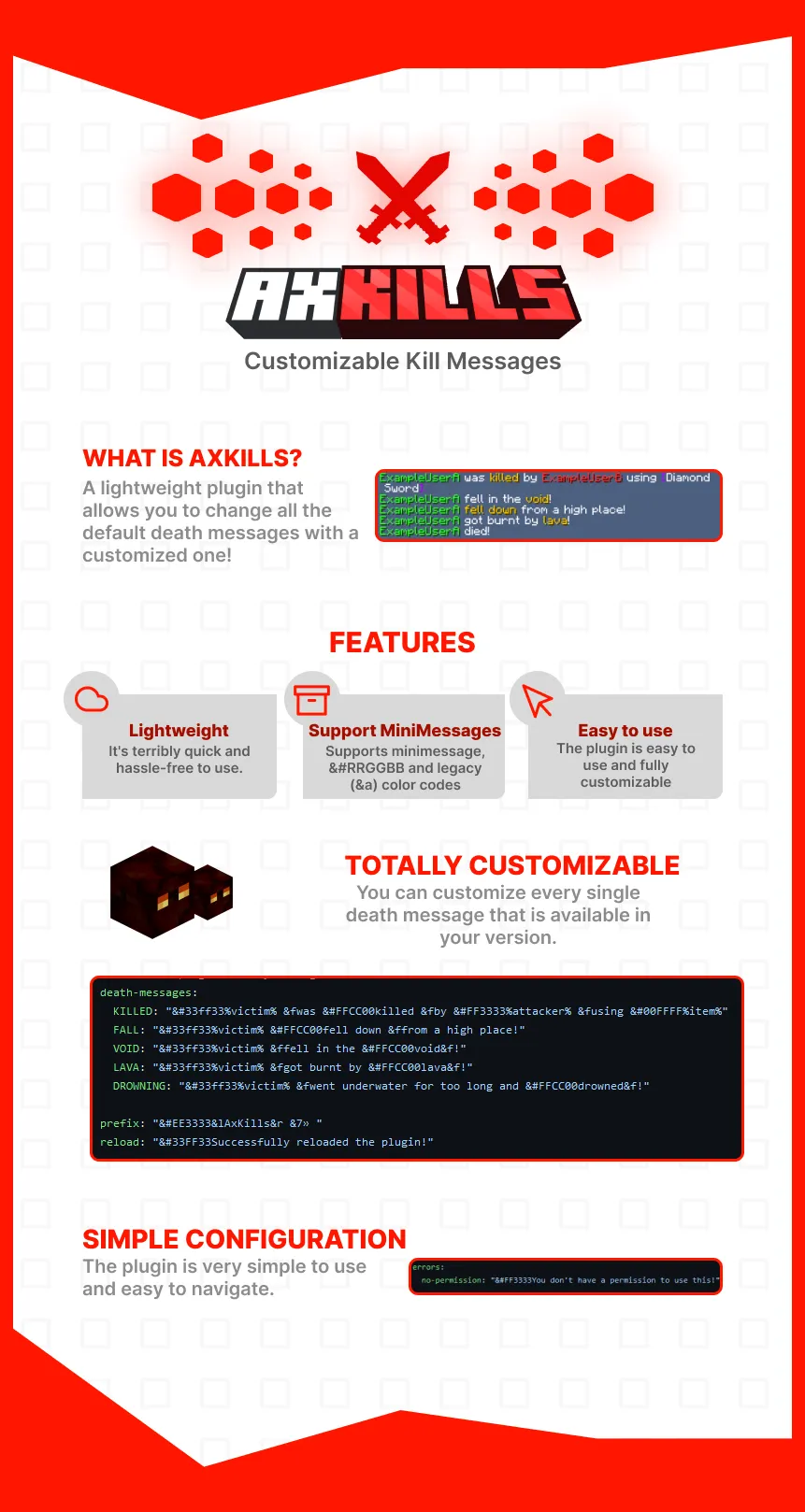 AxKills | Customizable Kill Messages | BuiltByBit