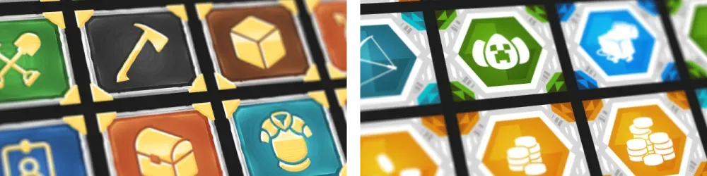 Examples of Minecraft webstore icon packs
