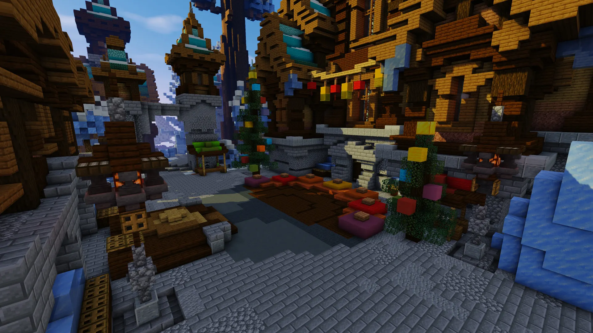 Winter Lobby - Blue Forest | BuiltByBit