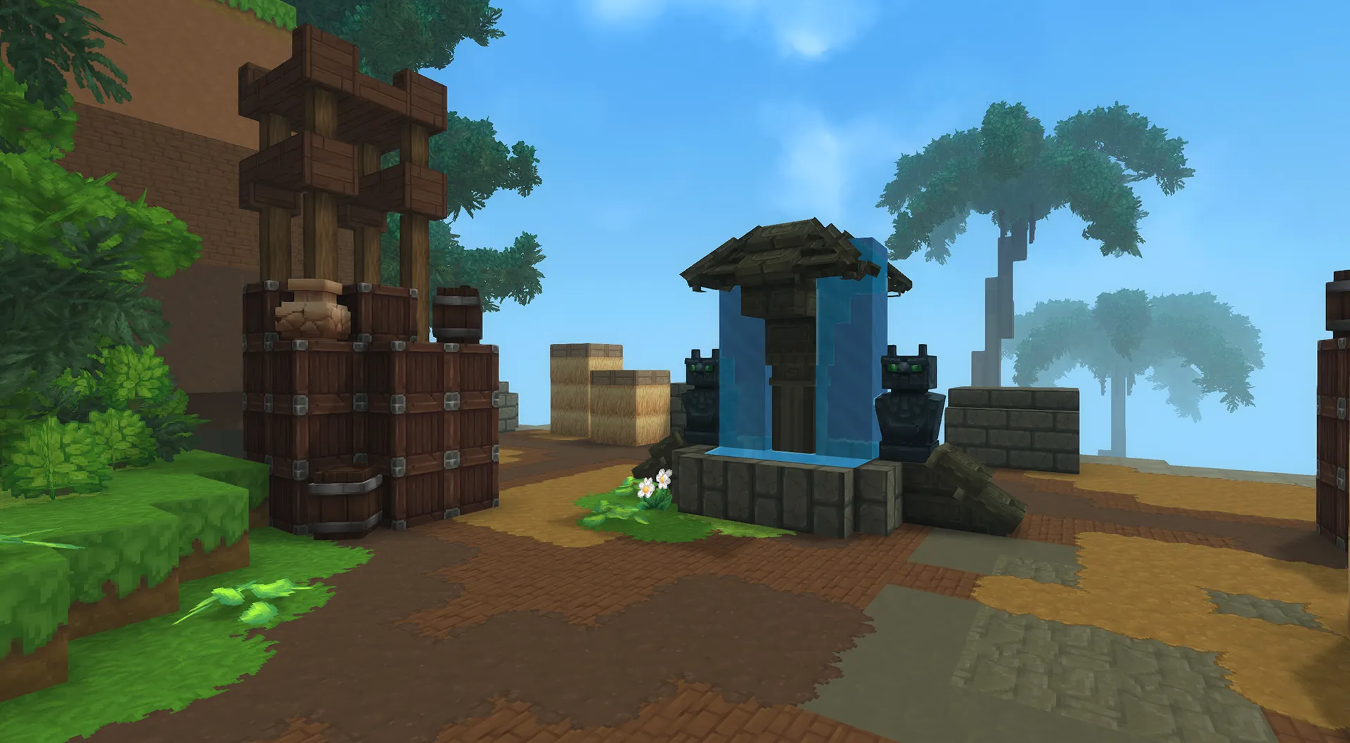 Yellow Simple Island - Hytale Build