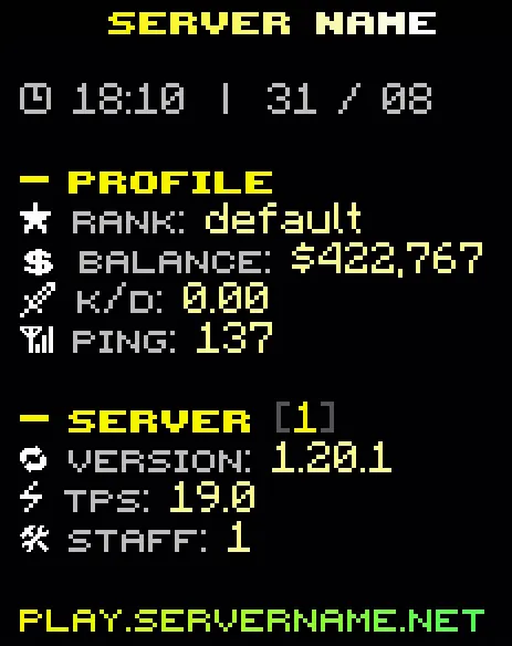 TAB & Scoreboard Configuration | BuiltByBit
