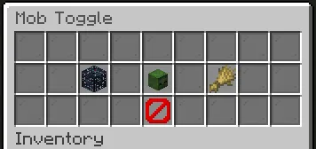 FoMobToggle GUI with all mobs, monsters, and passive mob toggles