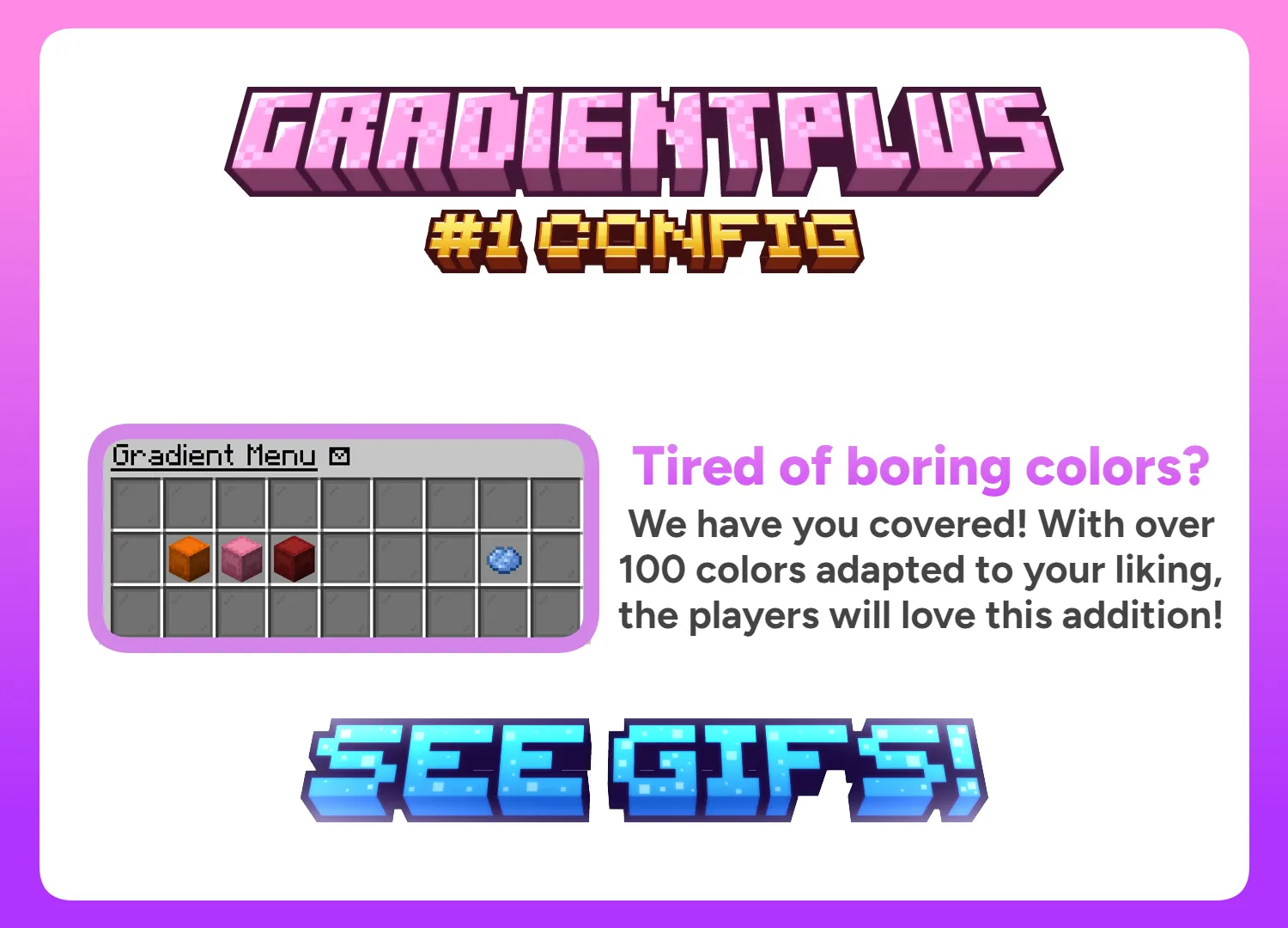 GradientPlus Config | Over 100 Colors | BuiltByBit