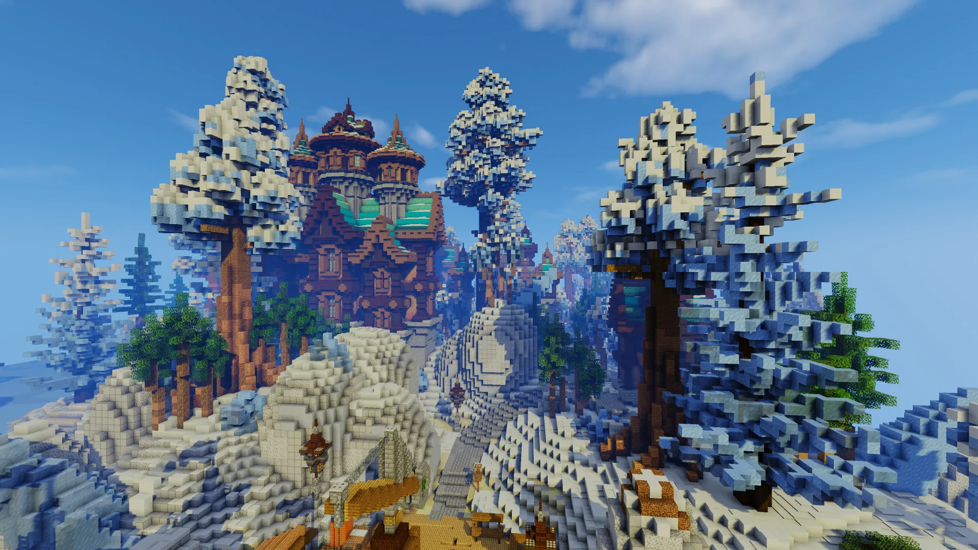 Winter Lobby - Blue Forest | BuiltByBit