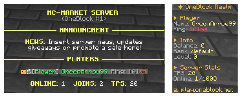 Modern OneBlock Setup | Modern Series | BuiltByBit