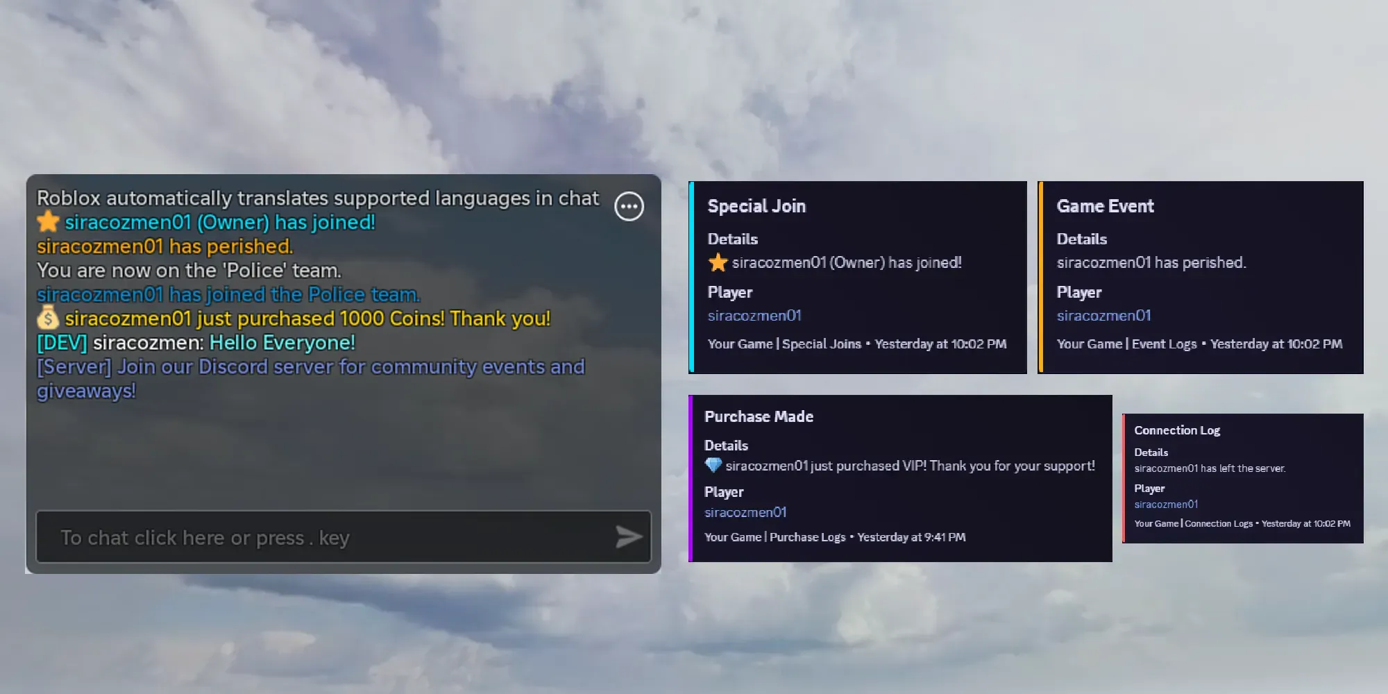 UXR Chat Message System | BuiltByBit