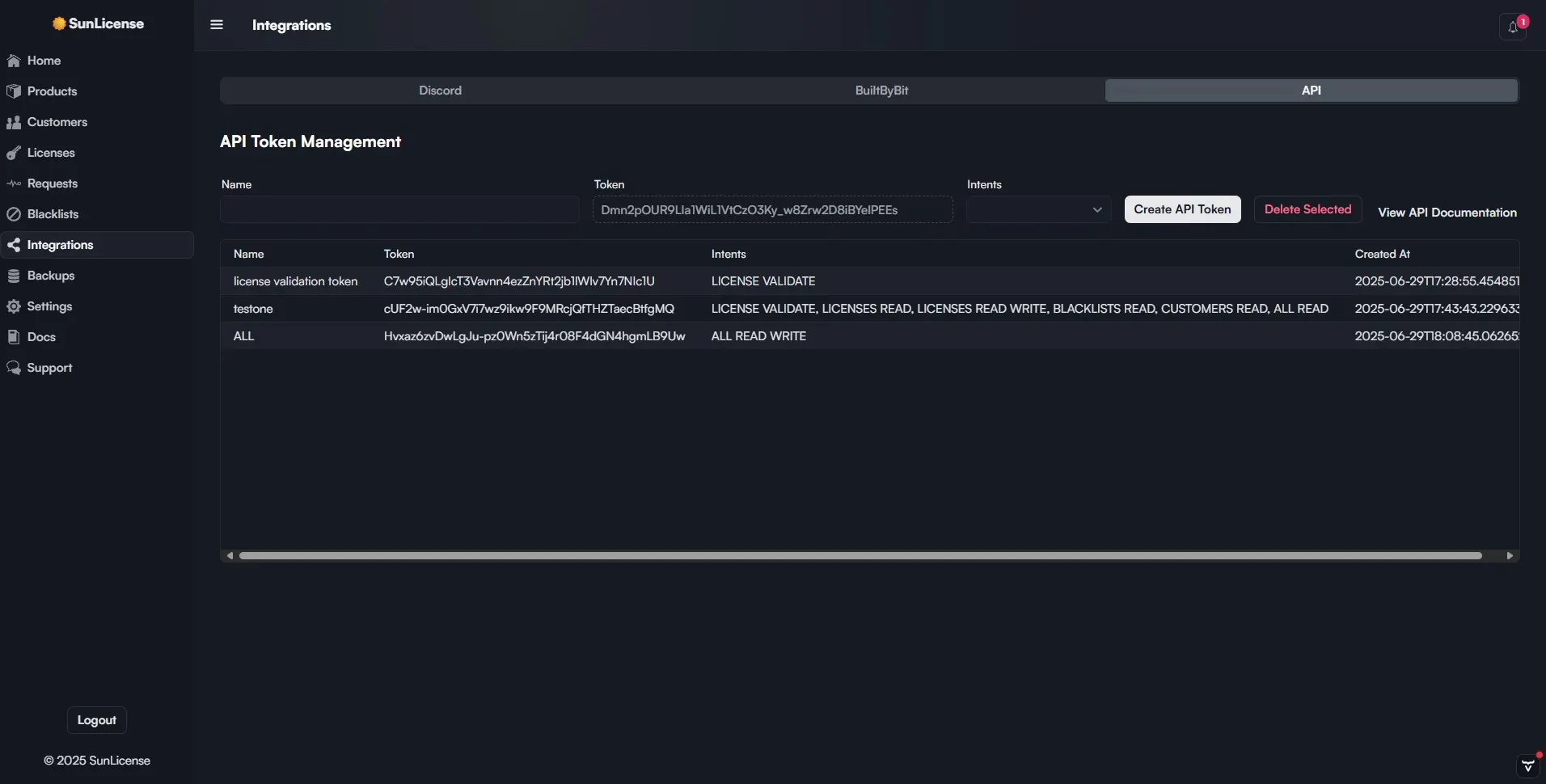 SunLicense | License Management System | BuiltByBit