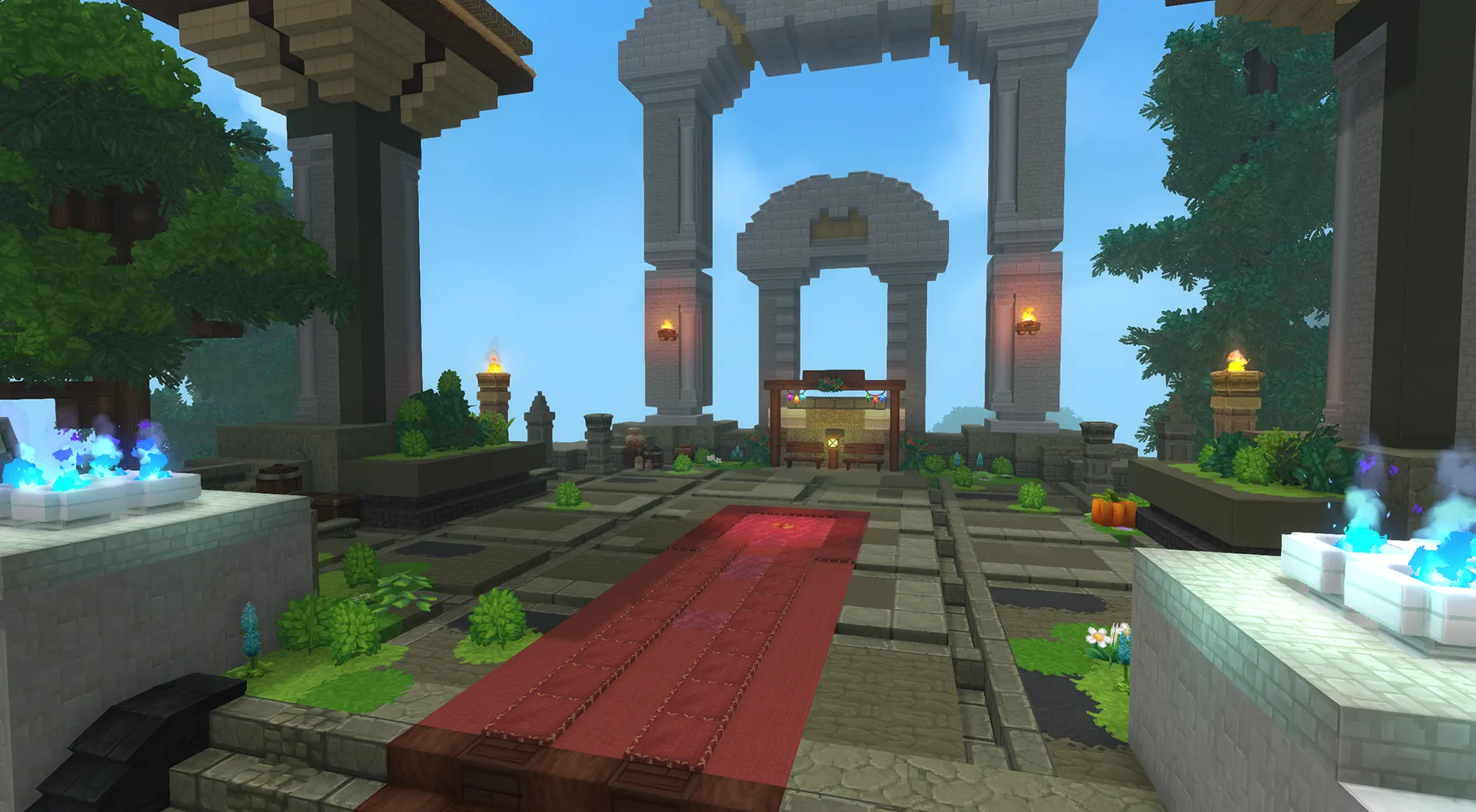 Yellow Simple Island - Hytale Build
