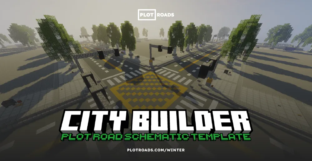 City Builder Plot Road Schematic Template