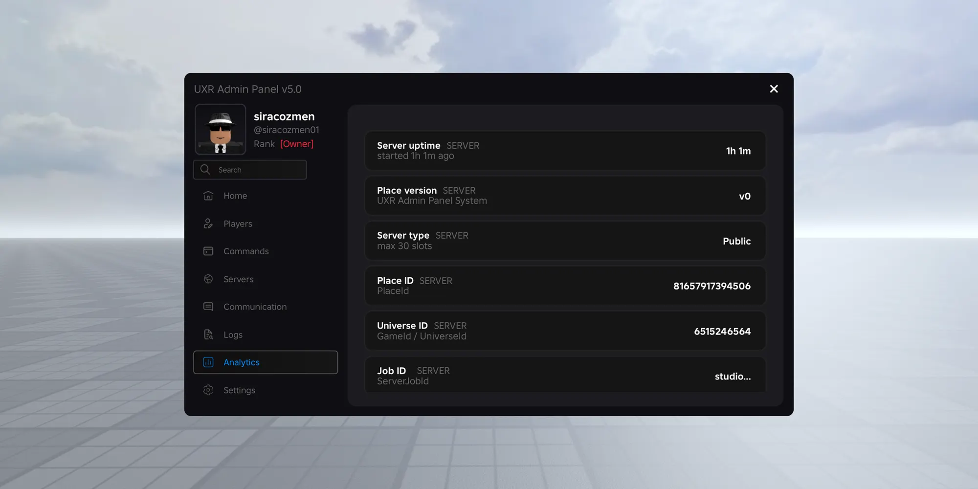 UXR Admin Panel System | BuiltByBit
