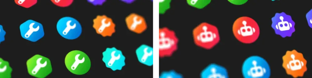 Examples of Discord role icon packs