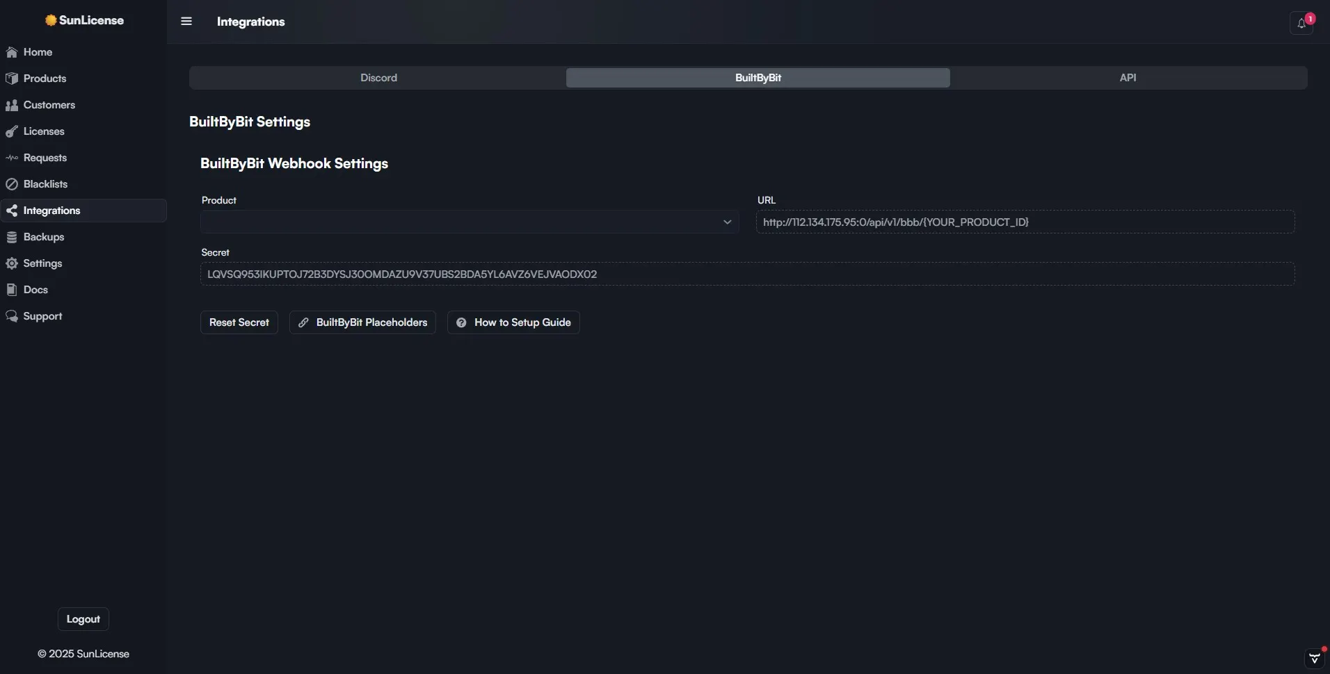 SunLicense | License Management System | BuiltByBit