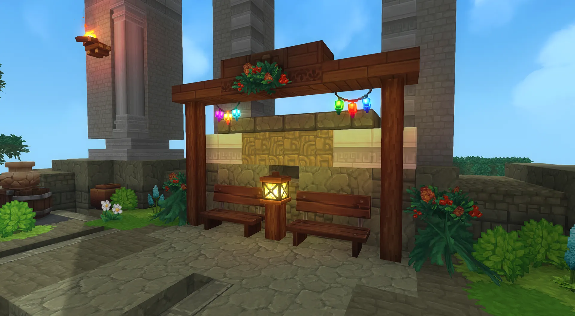 Yellow Simple Island - Hytale Build