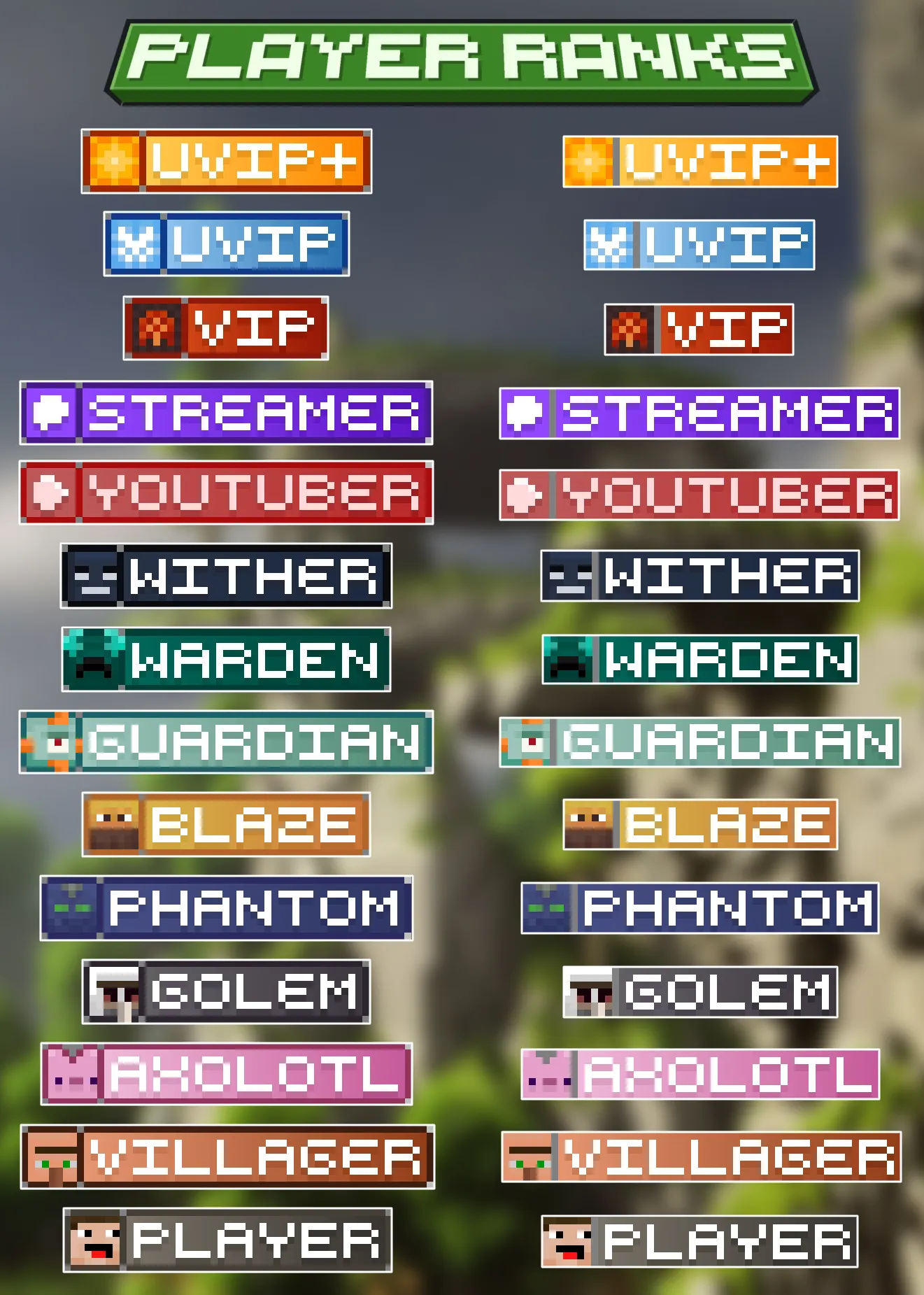 Catz Ranks | 24 Pixel Art Rank Textures | BuiltByBit