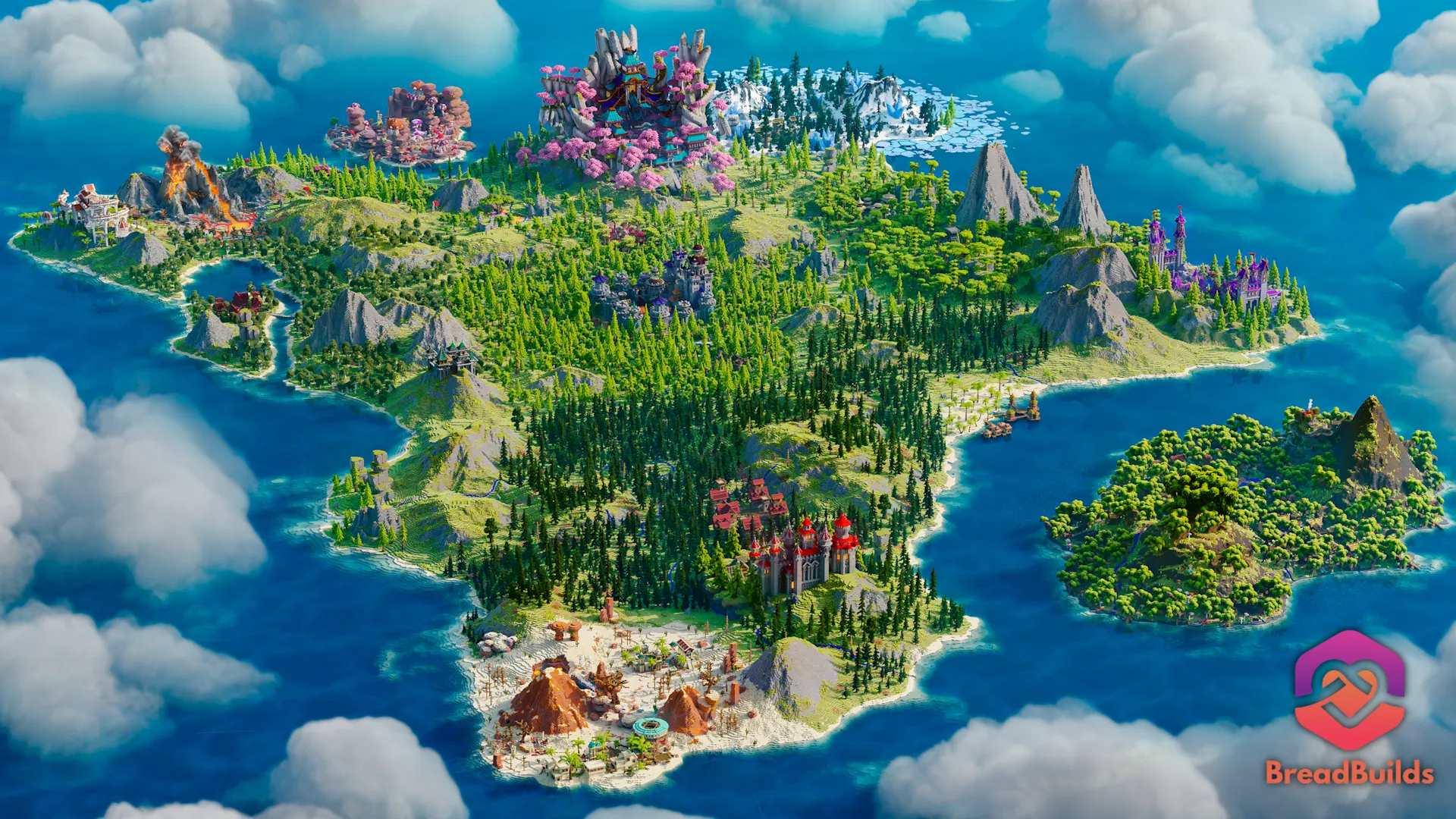 NEW | MMO RPG World Map | 3000x2500 | BuiltByBit