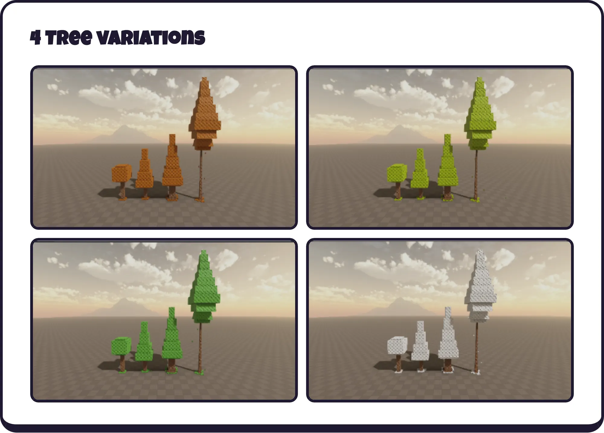 4 Tree variations [Images]